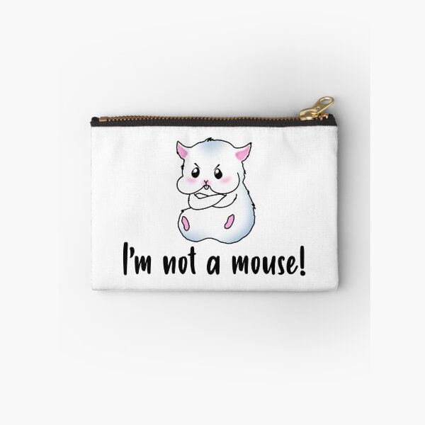 Item preview, I'm Not A Mouse! A Grey Hamster With An Angry Facial Expression designed and sold by Paulina Vanlife.