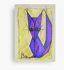 blue fox Metal Print
