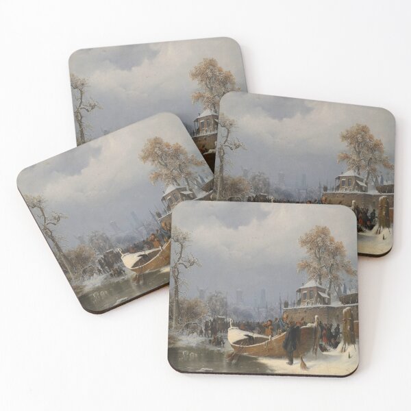 Item preview, Winter boat dock-Andreas Achenbach designed and sold by LexBauer.