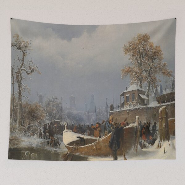 Item preview, Winter boat dock-Andreas Achenbach designed and sold by LexBauer.