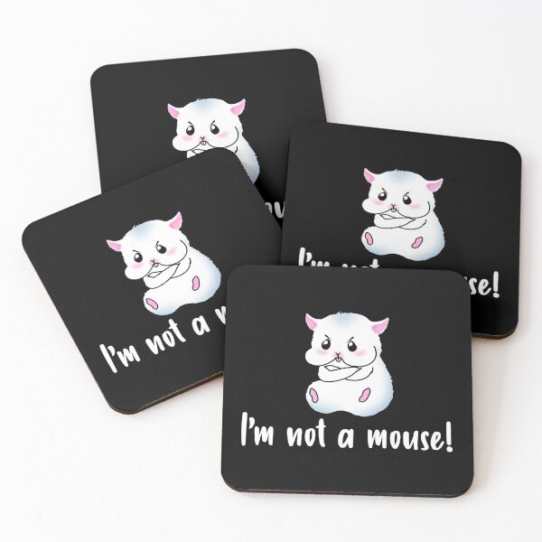 Item preview, I'm Not A Mouse! A Grey Hamster With An Angry Facial Expression designed and sold by Paulina Vanlife.