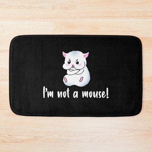 Item preview, I'm Not A Mouse! A Grey Hamster With An Angry Facial Expression designed and sold by Paulina Vanlife.
