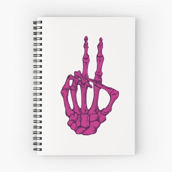 Item preview, Peace Skeleton Hand - Pink designed and sold by BonesToAshes.