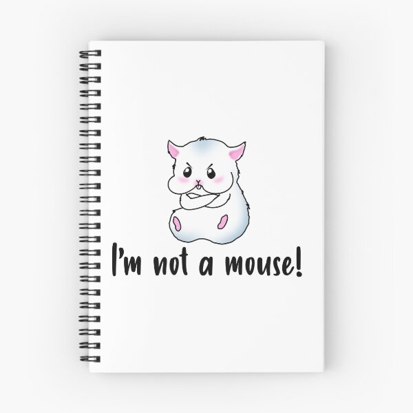 Item preview, I'm Not A Mouse! A Grey Hamster With An Angry Facial Expression designed and sold by Paulina Vanlife.