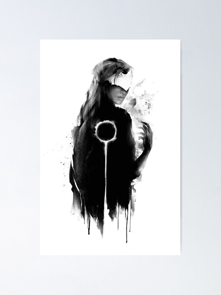 Alternate view of darksouls III fire keeper Poster
