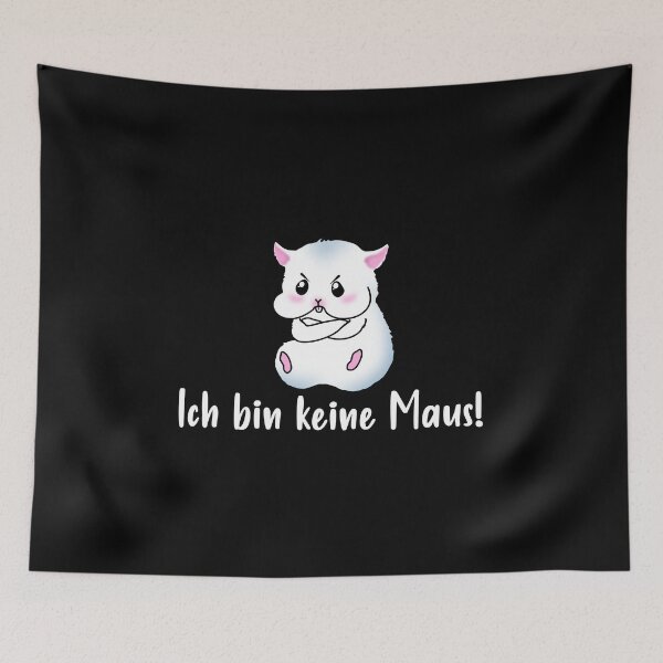 Item preview, I'm Not A Mouse In German A Grey Hamster With An Angry Facial Expression designed and sold by Paulina Vanlife.