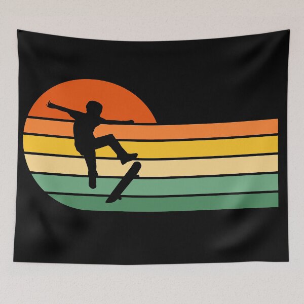 Item preview, Skateboarder, Skateboarding, Freestyle, Tricks, Retro, Vintage Sunset  designed and sold by JellyBeenzz.