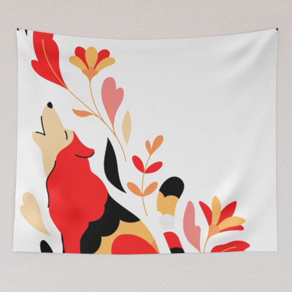 Item preview, Fall fox illustration - Fall themed illustration designed and sold by LaylaCreator.