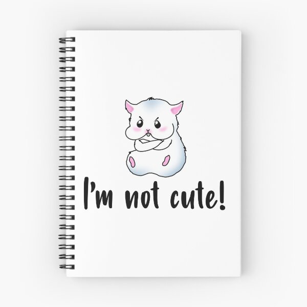 Item preview, I'm Not Cute! A Grey Hamster With An Angry Facial Expression designed and sold by Paulina Vanlife.