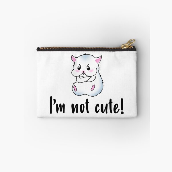Item preview, I'm Not Cute! A Grey Hamster With An Angry Facial Expression designed and sold by Paulina Vanlife.