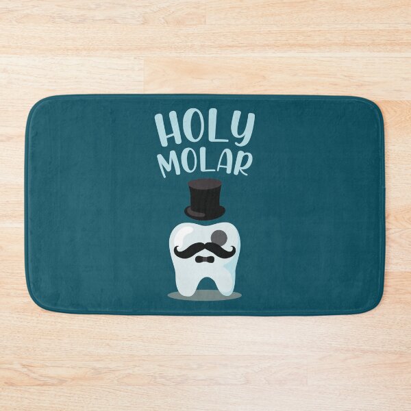 Item preview, Holy molar moustache dental humor designed and sold by TheSimpleMan.