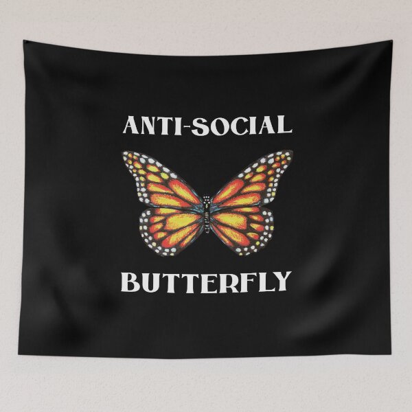 Item preview, Funny Anti-Social Butterfly Introvert designed and sold by StudioTina.