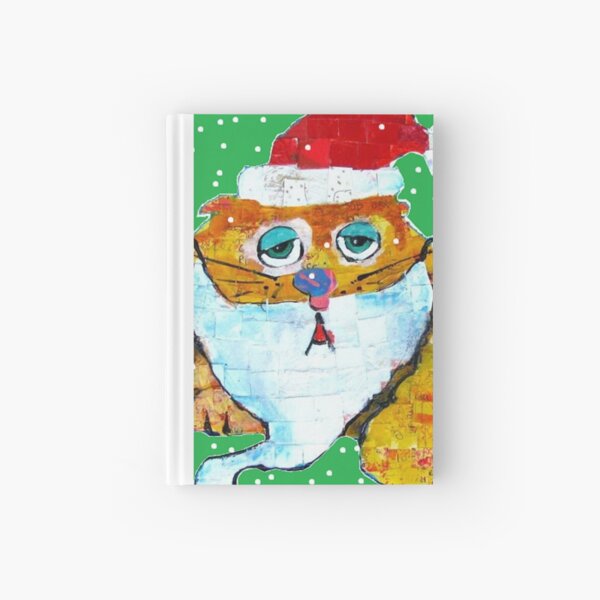 Santa Cat Hardcover Journal