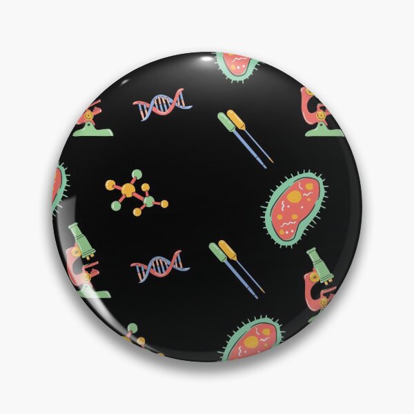 Item preview, Virology Biology Pattern Black  designed and sold by JessyDesigns.