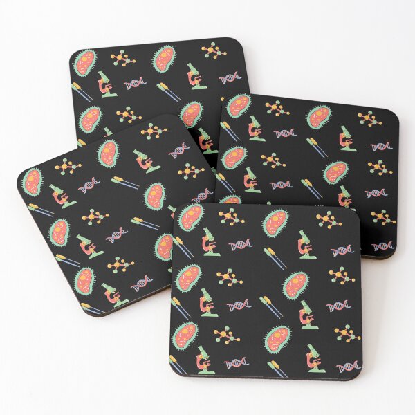 Item preview, Virology Biology Pattern Black  designed and sold by JessyDesigns.
