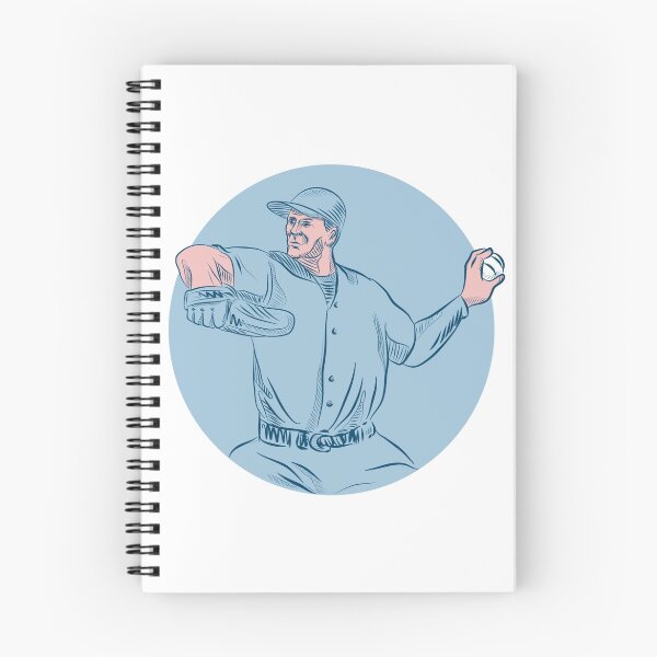 Item preview, Baseball Pitcher Throwing Ball Circle Drawing designed and sold by patrimonio.
