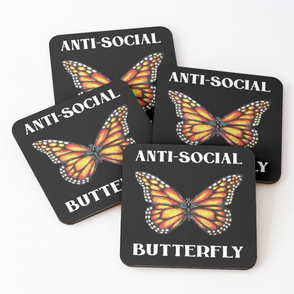 Item preview, Funny Anti-Social Butterfly Introvert designed and sold by StudioTina.