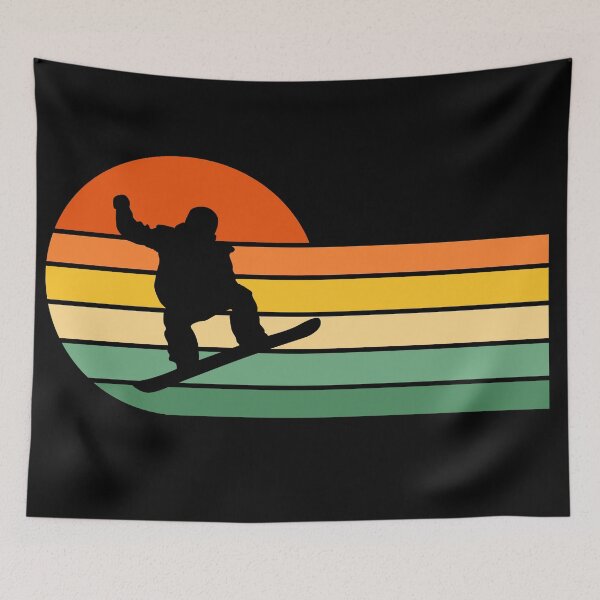 Item preview, Snowboarder, Snowboarding, Freestyle, Tricks, Retro, Vintage Sunset  designed and sold by JellyBeenzz.