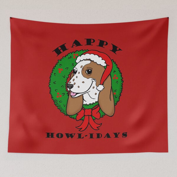 Item preview, Happy Howl-idays designed and sold by sharkbait83.