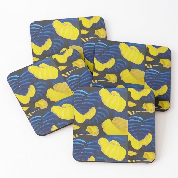 Item preview, Blue and yellow leaves designed and sold by Nickelr1999.