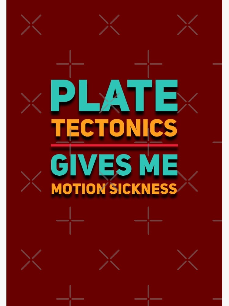 Disover Plate Tectonics Geology Quote Premium Matte Vertical Poster