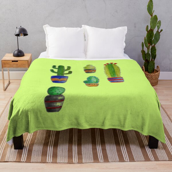 Item preview, 5 pricky cactus in their pots designed and sold by JoAnnFineArt.