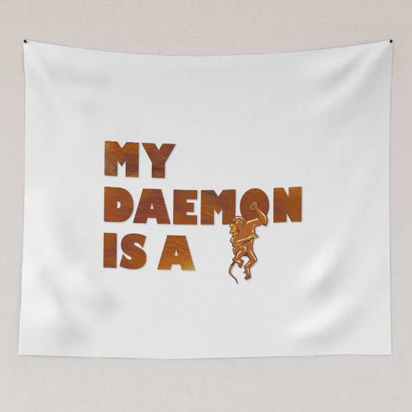 Item preview, MY DAEMON IS A GOLDEN MONKEY designed and sold by thebowtrucklesh.