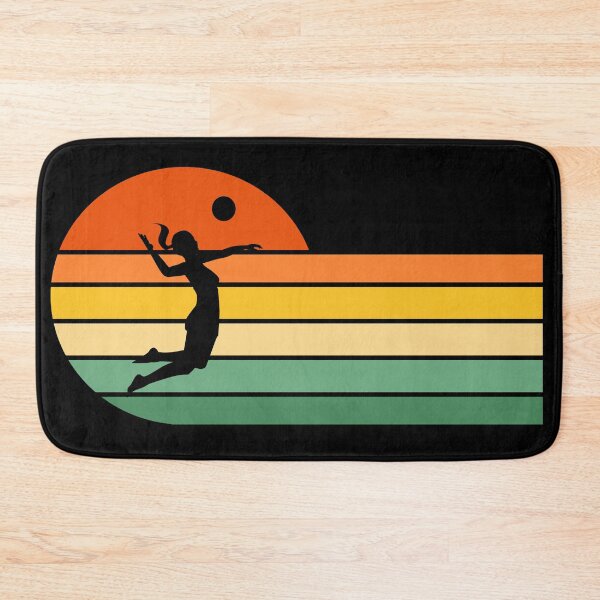 Item preview, Beach Volleyball Player, Female, Jump Serve, Spike, Retro, Vintage Sunset  designed and sold by JellyBeenzz.