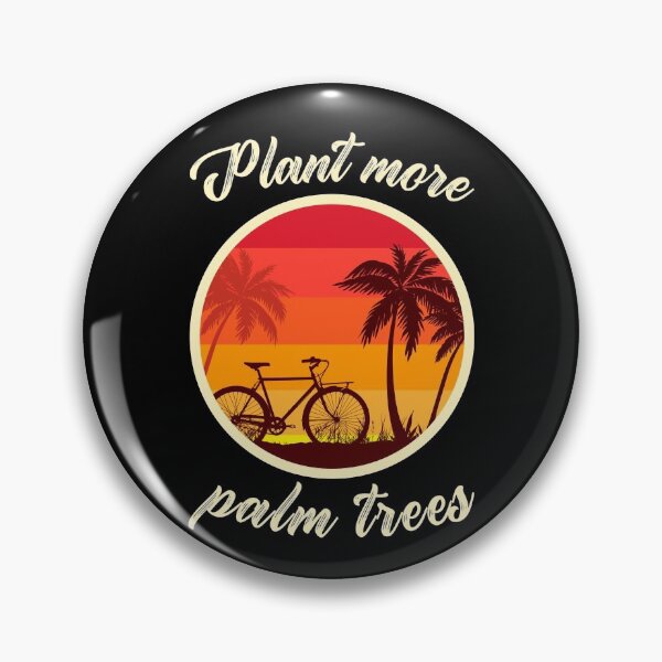 Item preview, Plant more palm trees - retro sunset with palms and a bicycle  designed and sold by AnnaMelekhina.