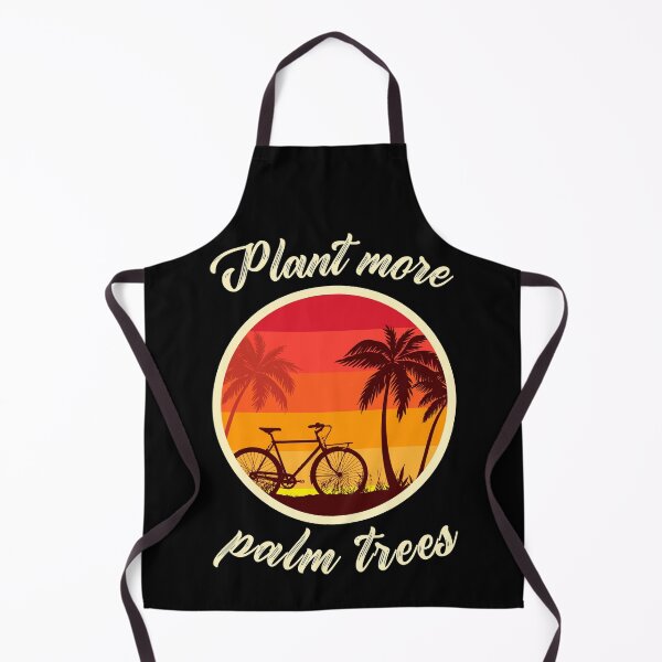 Item preview, Plant more palm trees - retro sunset with palms and a bicycle designed and sold by AnnaMelekhina.