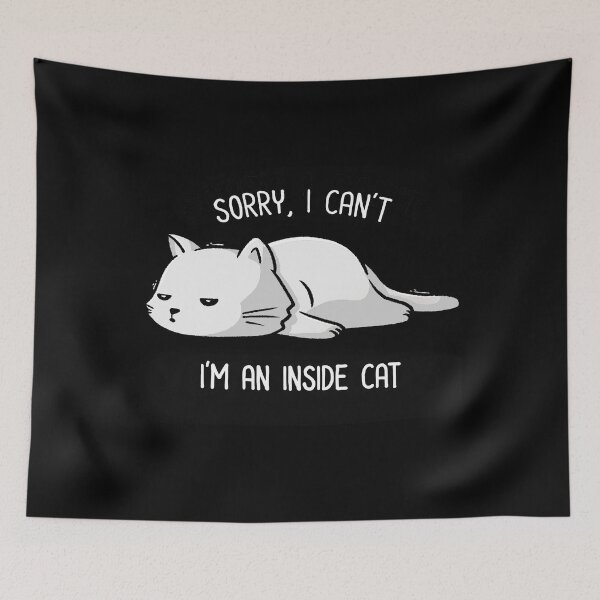 Item preview, Sorry I Can’t, I’m An Inside Cat Funny Cute Lazy Cat Gift designed and sold by EduEly.
