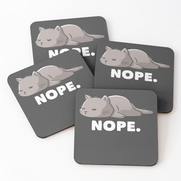 Item preview, Nope Funny Cute Lazy Cat Gift designed and sold by EduEly.