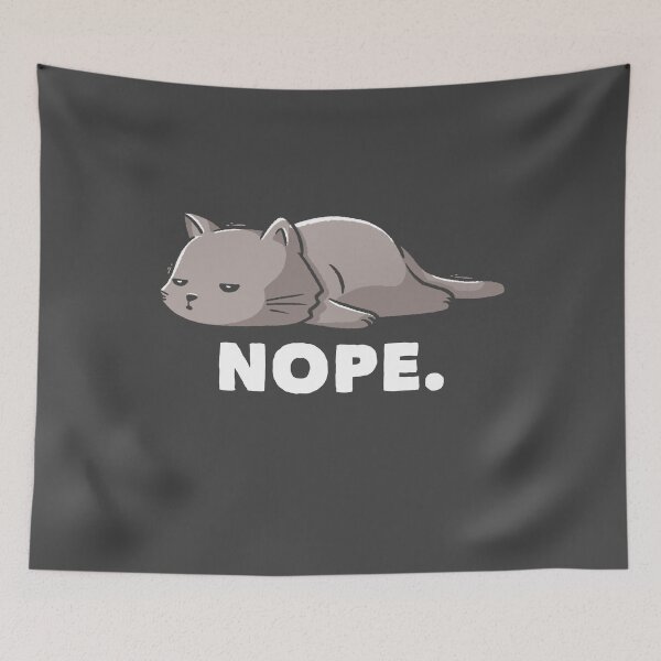 Item preview, Nope Funny Cute Lazy Cat Gift designed and sold by EduEly.
