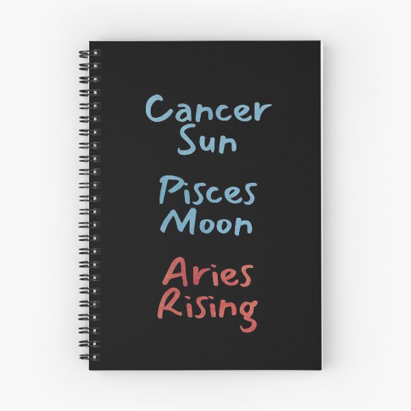 Item preview, Cancer Sun Pisces Moon Aries Rising Text designed and sold by leomooncreates.