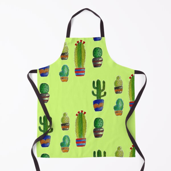 Item preview, 5 pricky cactus in their pots designed and sold by JoAnnFineArt.