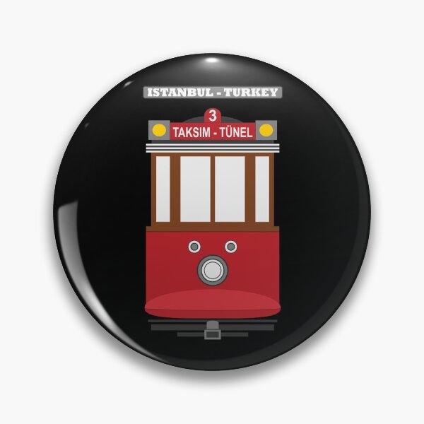 Item preview, Istanbul Vintage Tram - Taksim-Tünel line Turkey (on black) designed and sold by Groenendijk.