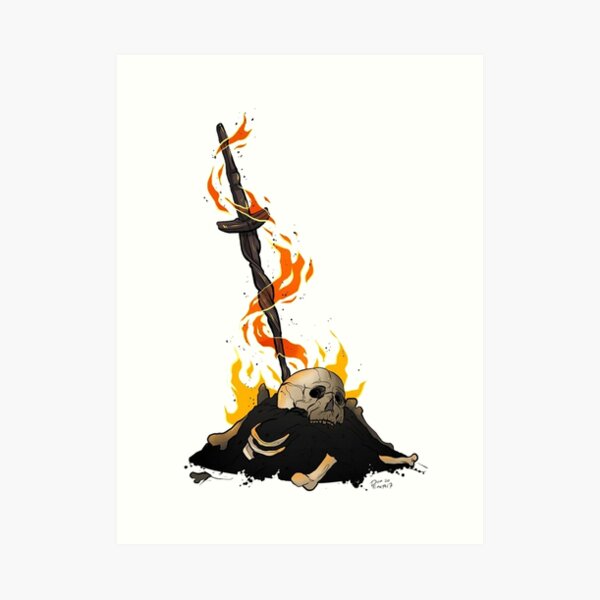 darksouls bonfire Art Print