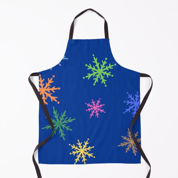 Item preview, vibrant colored winter snowflake pattern on bue designed and sold by shmupod.