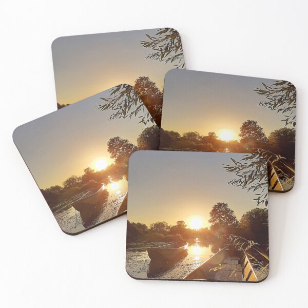 Item preview, Summer Sunset at Lake Brombach | Evening Sky in Middle Franconia | Nature Photography designed and sold by KristinasPhotos.