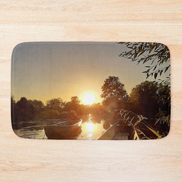 Item preview, Summer Sunset at Lake Brombach | Evening Sky in Middle Franconia | Nature Photography designed and sold by KristinasPhotos.