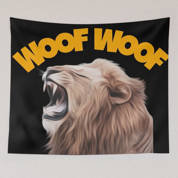 Item preview, Slightly Wrong Funny Lion Dog Woof designed and sold by Gordon Nelson.