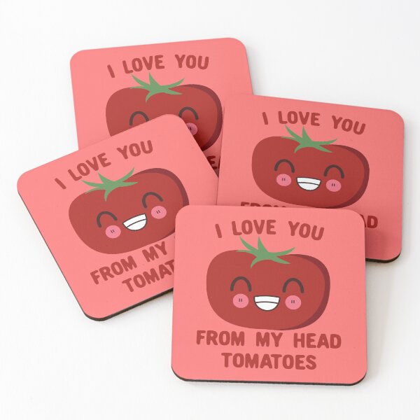 Item preview, I Love you from my head Tomatoes Kawaii Tomato designed and sold by KawaiiPark.