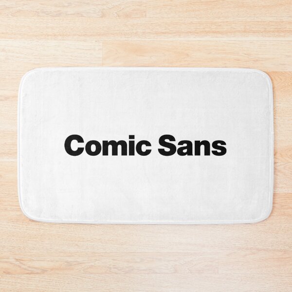 Item preview, Comic Sans in Helvetica (black) designed and sold by dudethecreator.