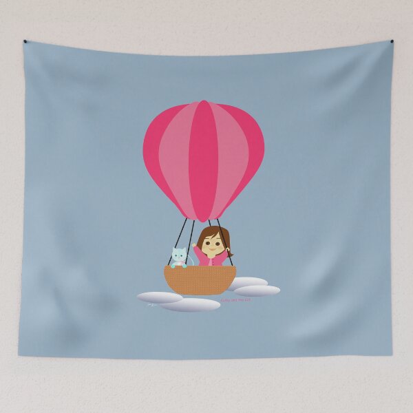 Item preview, "Cathy and the Cat" travel in a balloon designed and sold by Laura Greco.