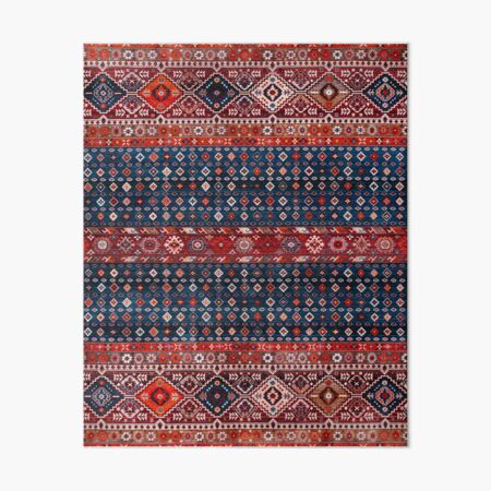 Heritage Boho Traditional Oriental Moroccan Style Art Board Print