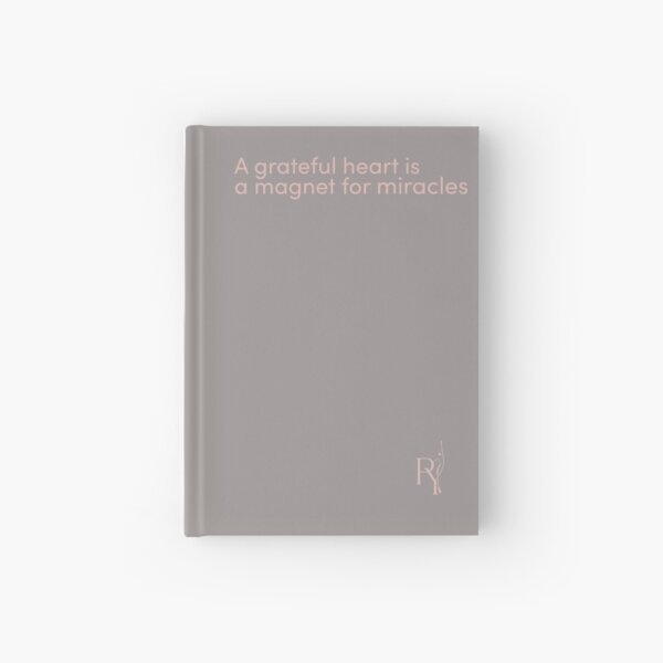 Gratitude Journal Grey Hardcover Journal