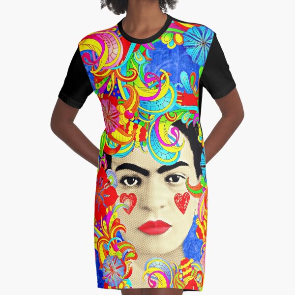 Frida Kahlo Pop Art Robe t-shirt