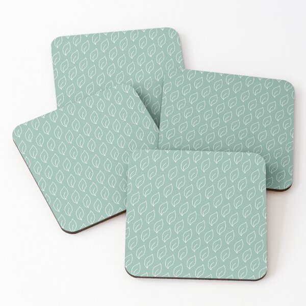 Item preview, Sage green simple leaf pattern designed and sold by By-Danni-Marie.