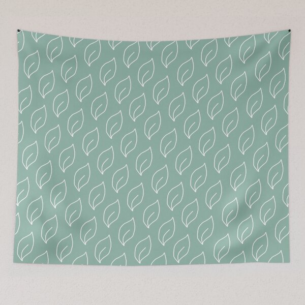 Item preview, Sage green simple leaf pattern designed and sold by By-Danni-Marie.