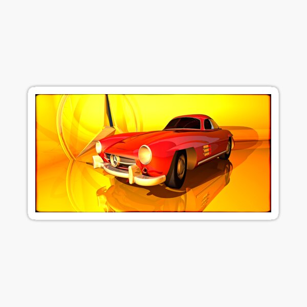 Mercedes-Benz 300 SL (red) Sticker